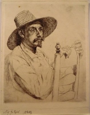 0419
<br/>
Man met strohoed
<br/>
<em>Vijsel, Ida van de</em>