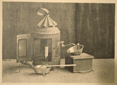 0664
<br/>
Stilleven met koffiemolen
<br/>
<em>Determeijer, Paul</em>