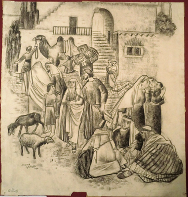 0840
<br/>
Twaalfjarige Jezus bij de tempel
<br/>
<em>Gerdes, Sacha</em>