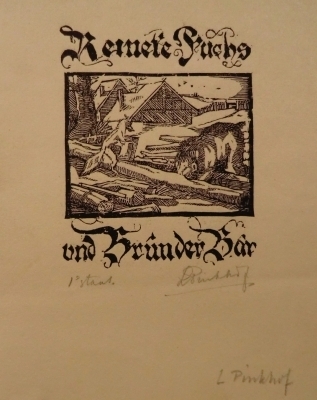 0863
<br/>
Reineke Fuchs und Bründer Bär
<br/>
<em>Pinkhof, Leonard</em>