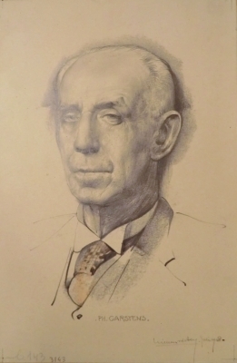 3143
<br/>
Portret van Ph. Carstens
<br/>
<em>Berg, Willem H. van den</em>